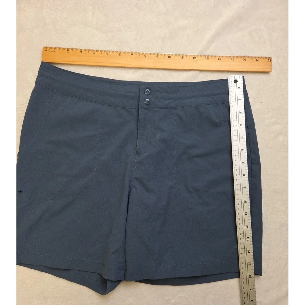 Mountain Hardwear Women's Shorts‎ Size Medium Teal Blue Pockets Hard Wear